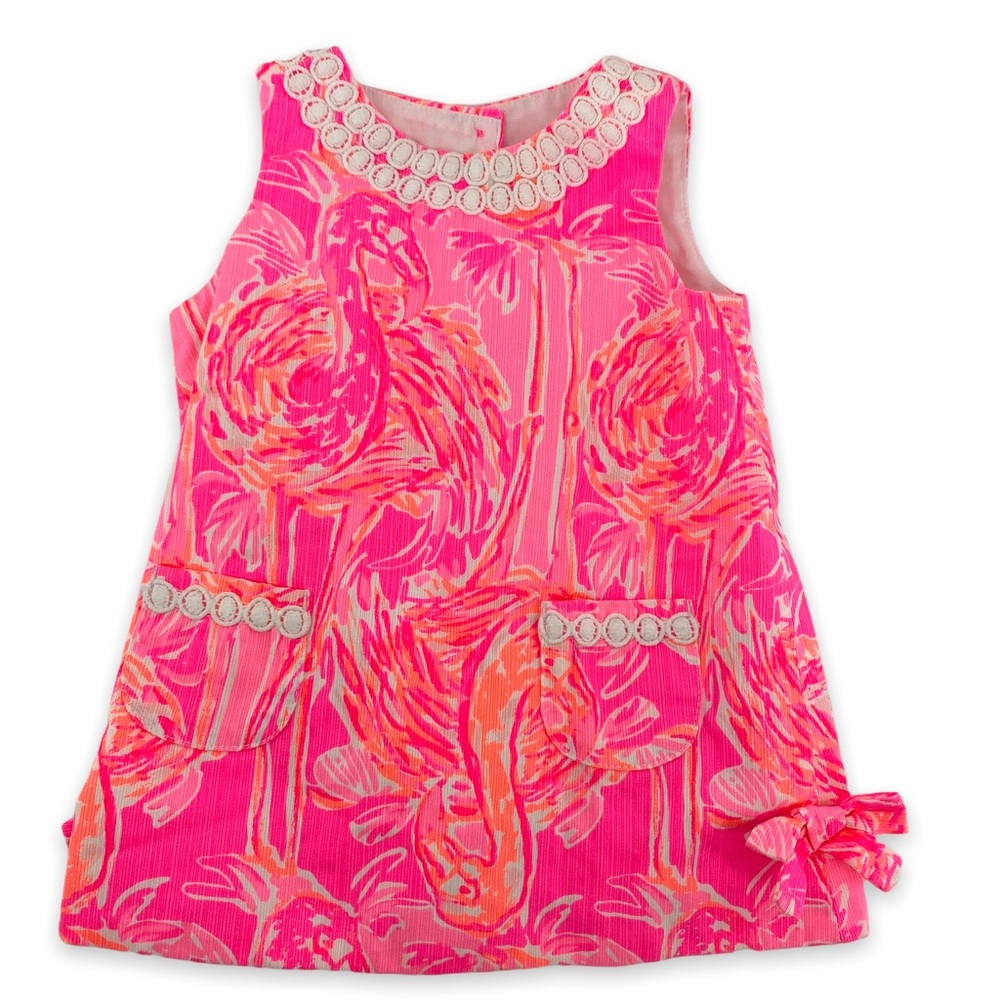 Lilly Pulitzer Shift Dress Tappin It Back Tiki Pink